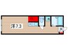 WKコートwatanabe-so 1Rの間取り