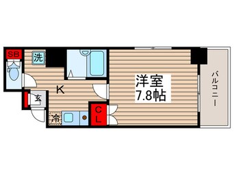 間取図 メインステージ門前仲町(1101)