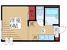 ベルマイユ 1Kの間取り