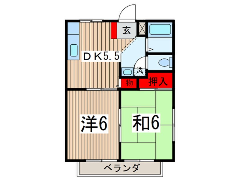 間取図 グレースコーポ