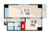 &Life-Ⅱ 1LDKの間取り