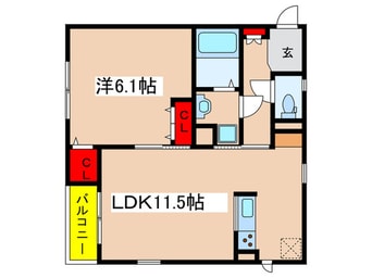 間取図 ラ・フェリ－チェ