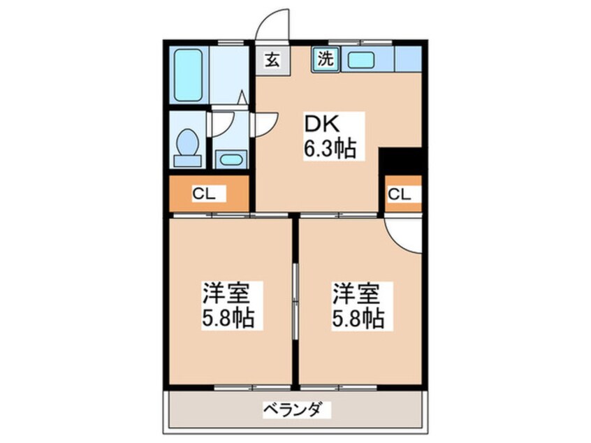 間取図 ハイム２１