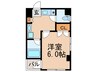 ジュネス駒場 1Kの間取り