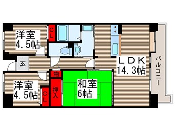 間取図 Ts garden清瀬(3)