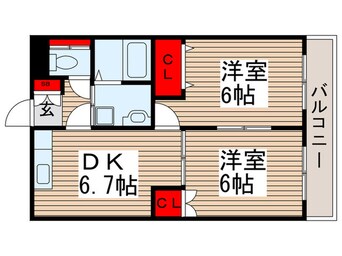 間取図 エーデルブルーメスズキ