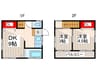 南篠崎町１丁目貸家 2DKの間取り