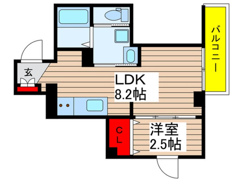 間取図 ガレ本八幡