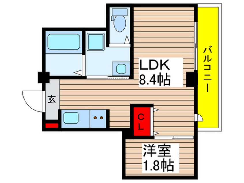 間取図 ガレ本八幡