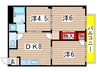 グランデージュ福島 3DKの間取り