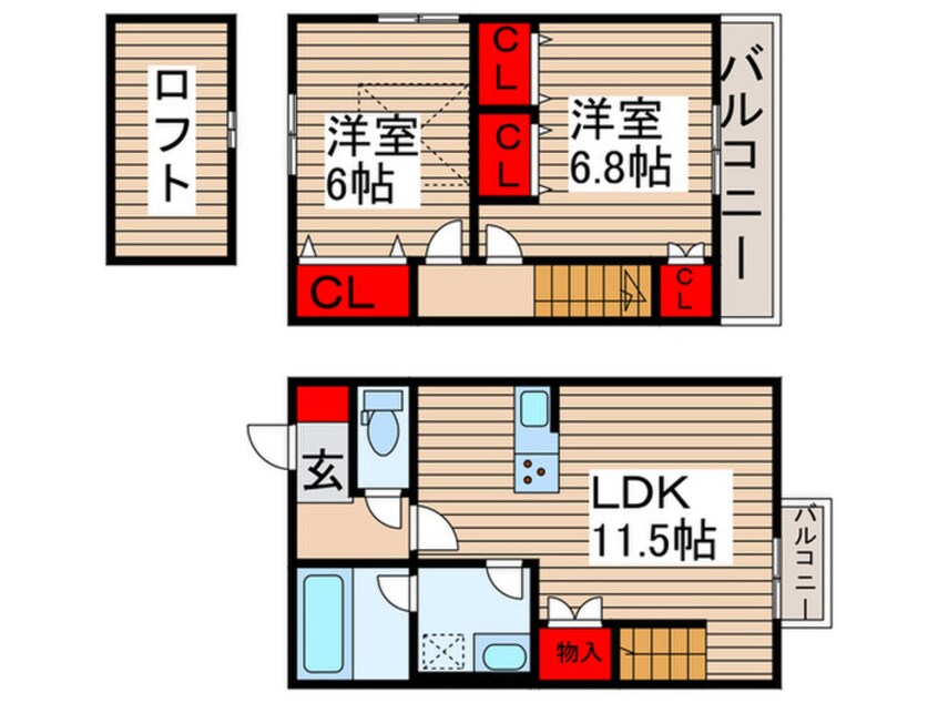 間取図 カヌレ