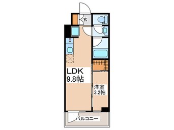 間取図 四谷三丁目ｽﾃｰｼｮﾝﾚｼﾞﾃﾞﾝｽ