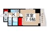 レジディア大島 1Kの間取り