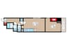 ROMEC勝どき(703) 1LDKの間取り