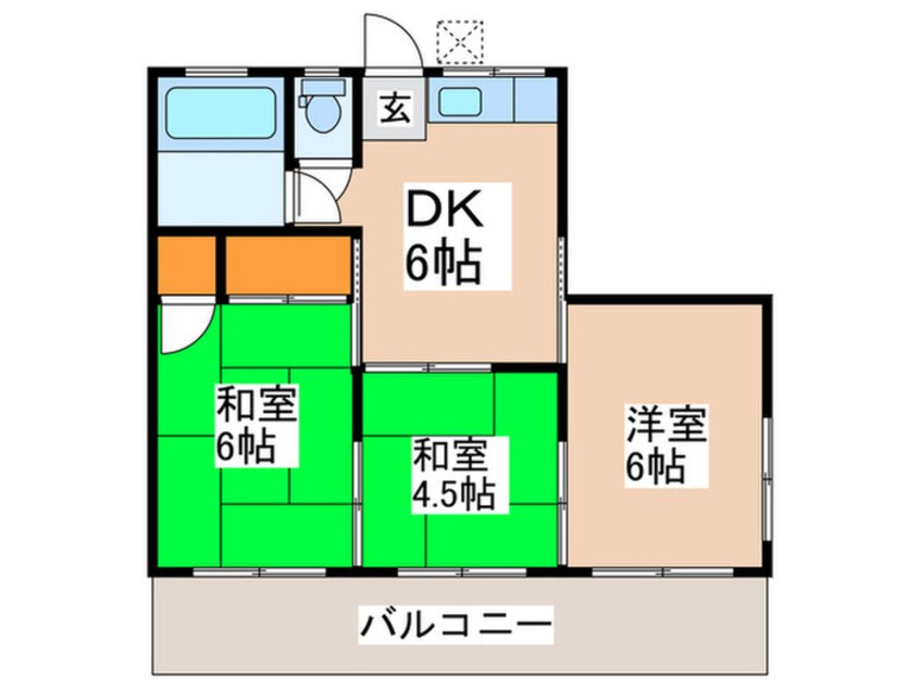 間取図 第二新栄荘