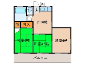 間取図 第二新栄荘