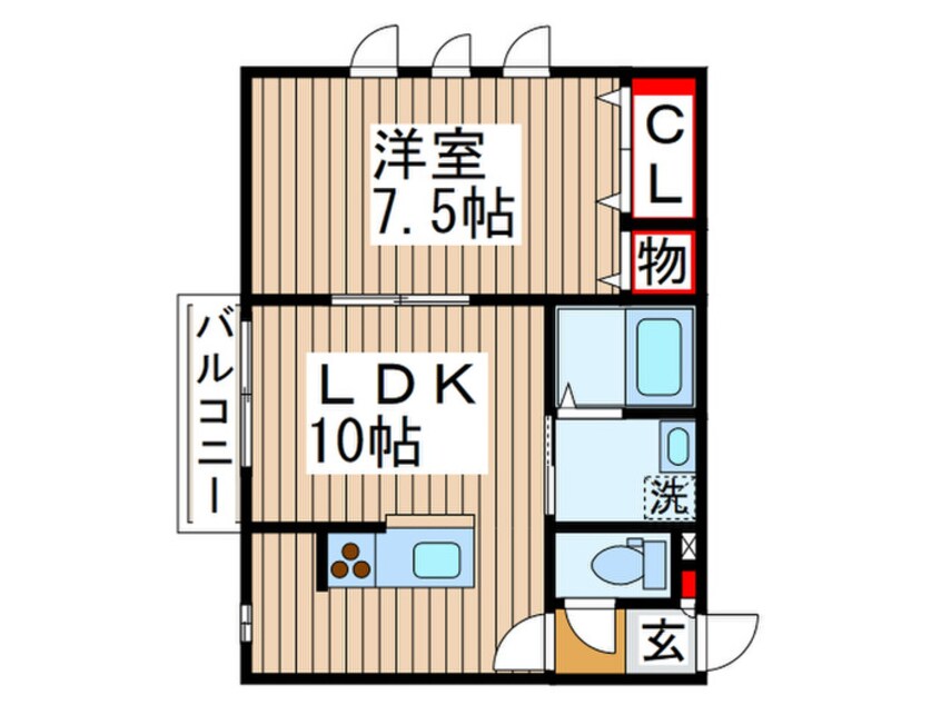 間取図 オランジュ・Ｍ.Ｓ.Ｈ