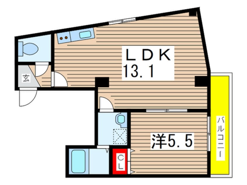間取図 プレシア千葉中央