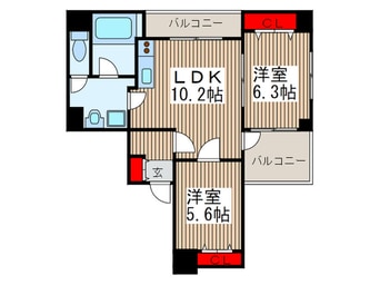 間取図 リベルテ東川口