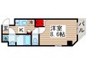 ＢｌｕｅＳｋｙ南千住 1Kの間取り