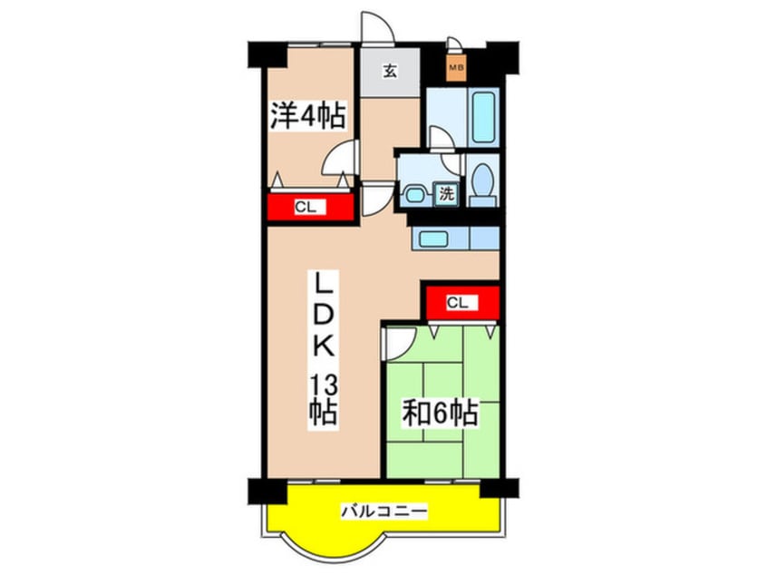 間取図 東陽サニーハイツ(809)