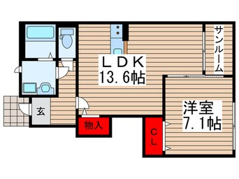 間取図 Ｙ‘Ｓ　ヴィバーチェ
