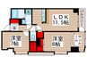 サンロイヤル我孫子 2LDKの間取り