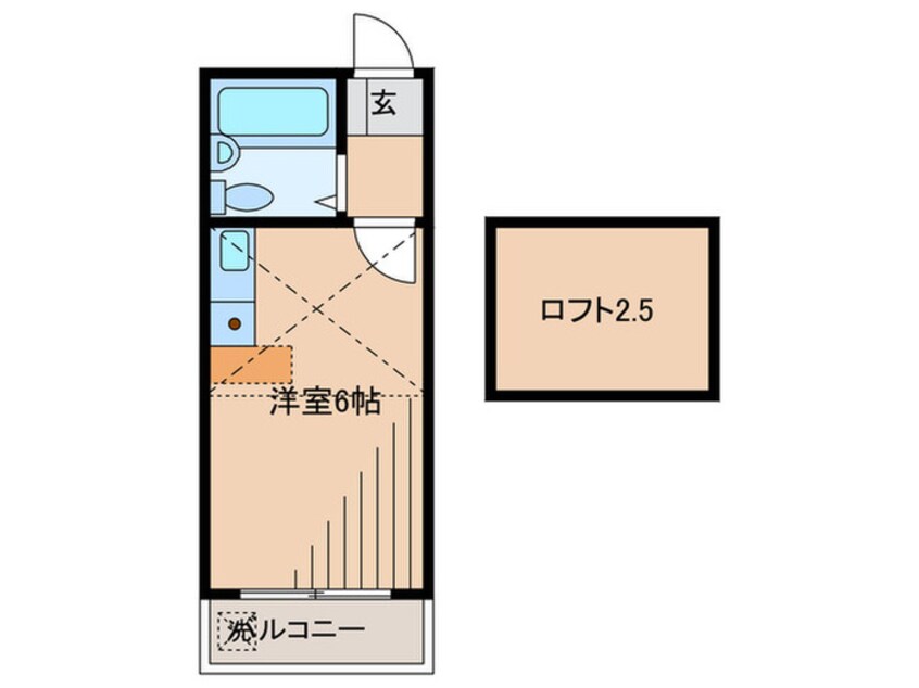 間取図 ＡＤレジデンスメロディ中野