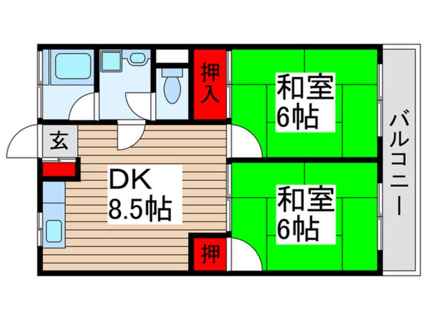 間取図 新葉ラピス北小金