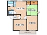 Bellevue弐番館 3DKの間取り