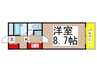 グリーンハイツ 1Kの間取り
