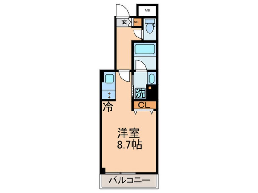 間取図 Averna月島