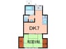 ハウス６３ 1DKの間取り