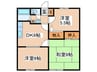 ビーライン鷺沼 3DKの間取り