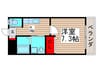 レオ参拾九番館 1Kの間取り