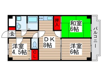 間取図 ブランドール常盤平