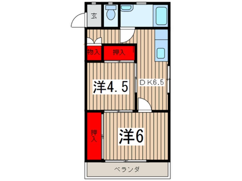 間取図 サンフォレスト