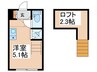 Walea明大前 1Rの間取り