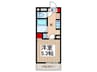 グレイシア草加瀬崎 1Kの間取り