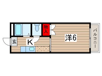 間取図 ハイツ　コスギ　１