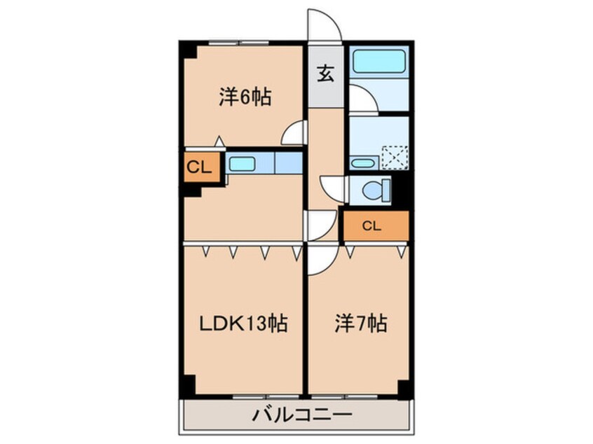 間取図 アパ－トメントカヤ田園調布