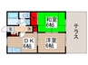 ソレ－ユ・メゾン柏 2DKの間取り