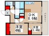 ﾚｼﾞﾃﾞｨｱ新御徒町Ⅱ 2DKの間取り