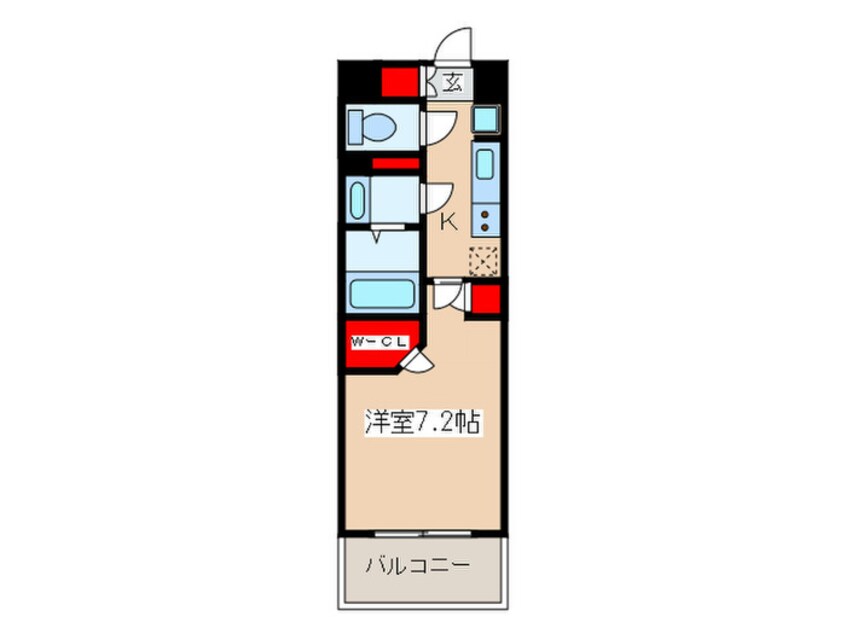 間取図 ﾚｼﾞﾃﾞｨｱ新御徒町Ⅱ