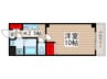 カーサノザキⅦ 1Kの間取り