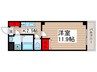 カーサノザキⅦ 1Kの間取り