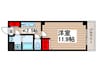 カーサノザキⅦ 1Kの間取り