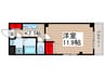 カーサノザキⅦ 1Kの間取り