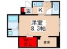 南初富６丁目マンション 1Kの間取り