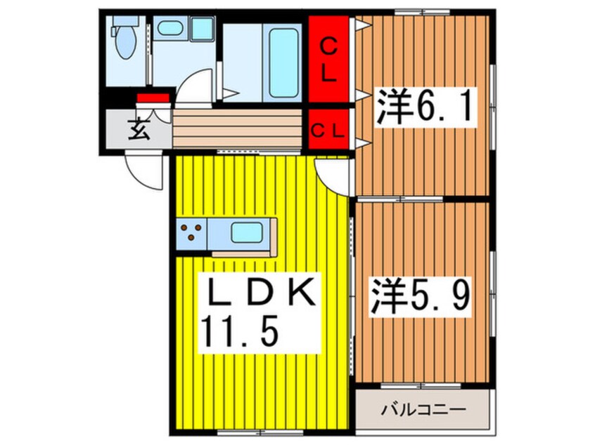 間取図 ドリームヒルズⅡ